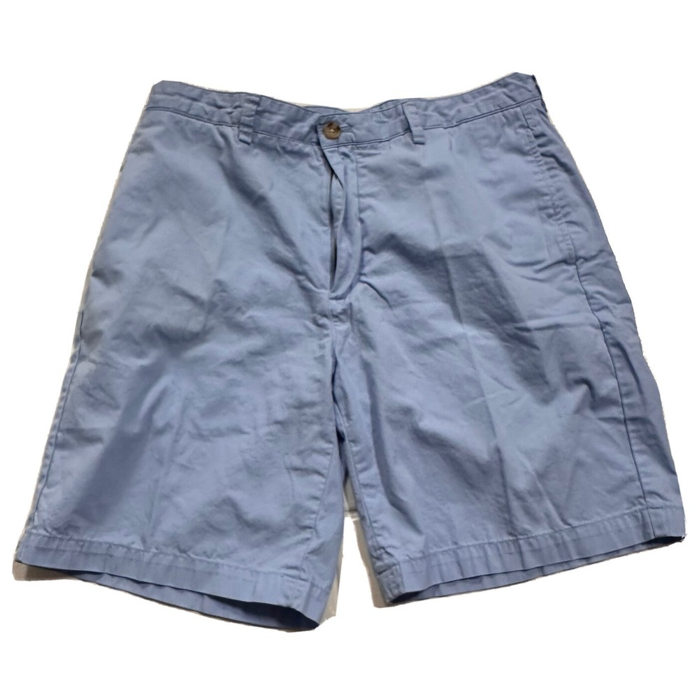 Vineyard Vines Shorts Men's 34 Pale Blue Shep & Ian  Flat Front Club Chino Short